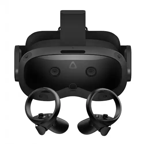HTC Vive Focus VR headset, showcasing advanced virtual reality technology for immersive experiences, designed by Evovise for cutting-edge digital innovation